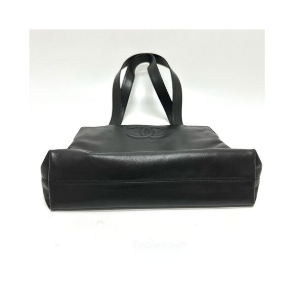 Pre Loved Chanel Logo CC Women Black Tote Bags - Picture 5 of 8